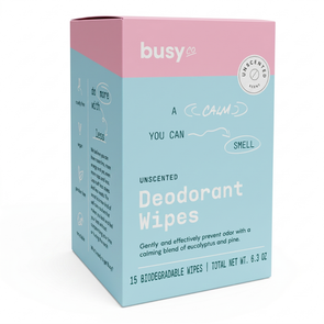 Calm Unscented Deodorant Wipes